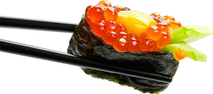 Sushi mit Kaviar